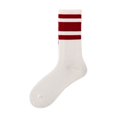 thumbnail image 2 of New Women Men Striped Socks Soft Breathable Crew Socks Casual Slouch Athletic Matching Socks, 2 of 4