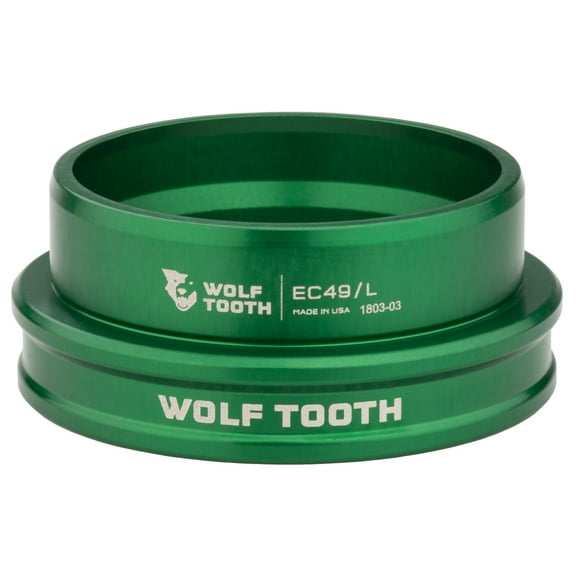 Wolf Tooth Premium Headset - EC49/40 Lower, Green Stainless Steel Bearings