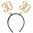 thumbnail image 1 of Elegant 30th Birthday Gold Glitter Headband - Party Ready Trendsetter Addition, 1 of 4