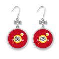 thumbnail image 1 of Children Pure Happiness Hope Bow Earrings Drop Stud Pierced Hook, 1 of 3