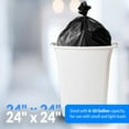 thumbnail image 3 of 6-10 Gallon Black Trash Bags - 1000 Count Heavy Duty Leak Proof Garbage Bags for Bathroom Kitchen Office, 3 of 5