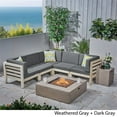 thumbnail image 4 of Oana 7pc Sectional Sofa Set with Cushion Weathered Gray/Dark Gray/Light Gray, 4 of 12