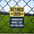 thumbnail image 5 of Retired 2026 Sign, Funny Retirement Gift for Men Women, 11x8.3 Inch Metal Wall Decor, Aluminum Office Retirement Party Decoration, Humorous Keepsake(Blue), 5 of 5
