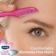 Schick Hydro Silk Touch-up Multipurpose Exfoliating Face Razor and Eyebrow Shaper with Precision Cover, 9 Ct