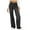 04 Black, variant on Awdenio Women's Jeans , Women Casual High Waist Elasticity Wide Leg Palazzo Pants Trousers On