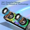 thumbnail image 2 of Altavoz Bluetooth Vythorq V8 10W con luces LED TWS/TF negro, 2 of 8