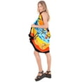 thumbnail image 3 of HAPPY BAY Women's Beachwear Summer Beach Wrap Bikini Wraps Sarong Swimwear Swim Cover up Skirt Bathing suit Swimsuit Pareo Coverups for Women One Size Blue, Palm Tree, 3 of 5