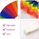 thumbnail image 3 of 10 abanicos de mano de arcoíris, abanicos de mano plegables Pride Fan, abanicos de mano coloridos, abanicos plegables de plástico para eventos de festivales de música y suministros de baile, 3 of 6
