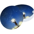 thumbnail image 2 of Car Coasters for Cup Holder Absorbent, Car Ceramic Coasters with Finger Notch, Auto Accessories for Men Women Boy Lifts The Stars 2 Pack, 2 of 6