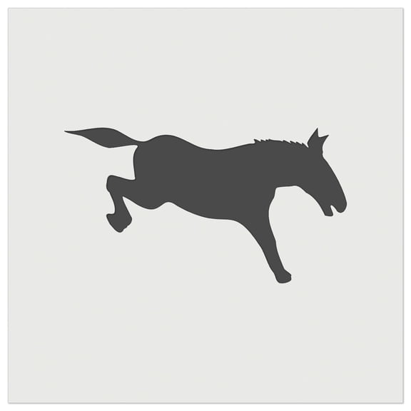 Donkey Kicking Solid DIY Cookie Wall Craft Stencil - 7.0 Inch