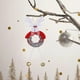 thumbnail image 1 of Adorno Colgante para Árbol de Navidad | Adorno Colgante Redondo de Campanas de Papá Noel y Muñeco de Nieve | Decoración Navideña de Poliéster Duradera para Árbol, Pared, Puerta, Bolsa de Regalo | Acc, 1 of 6