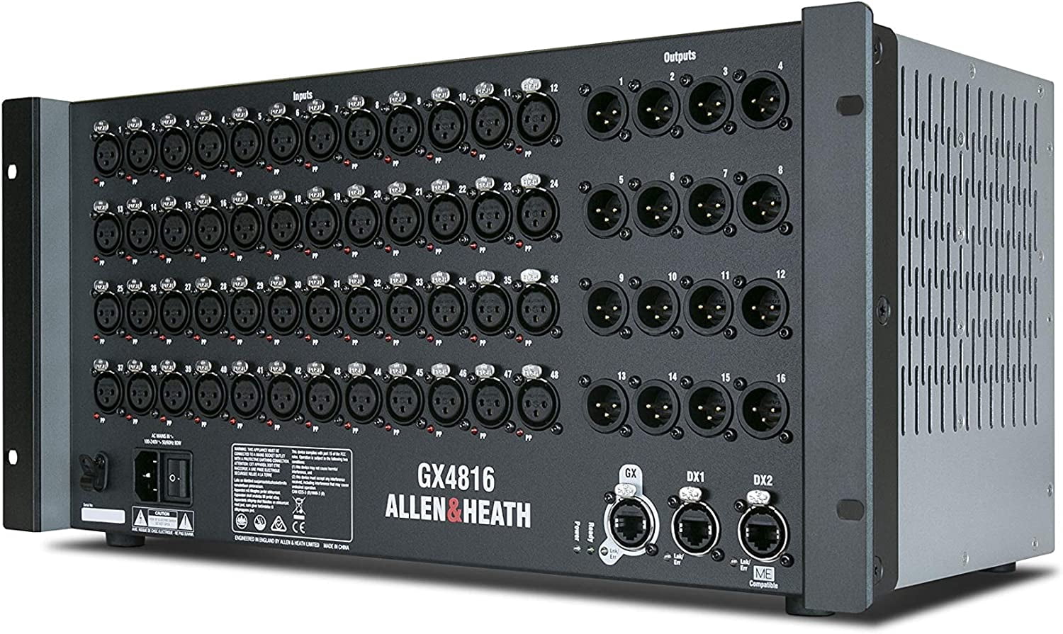 48 x 16 audio expander with dLive 96kHz mic preamp