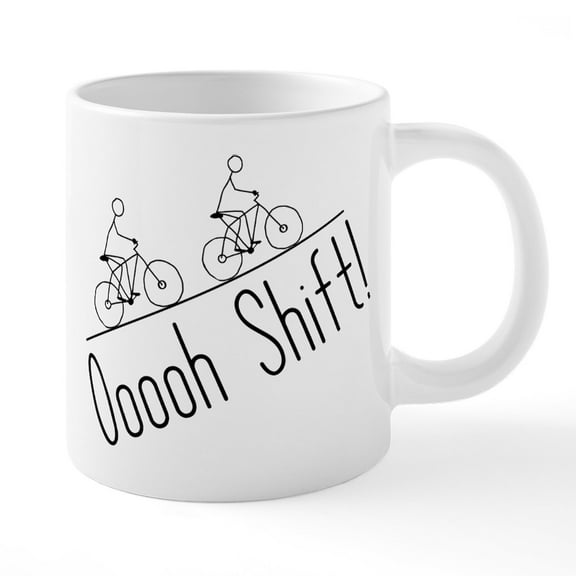 CafePress - Ooooh Shift! - 20 Oz White Ceramic Mega Mug