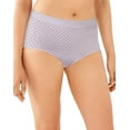 thumbnail image 1 of Bali Womens One Smooth U All Around Smoothing Brief, 7, Amethyst Plum Pin Dot, 1 of 2