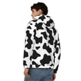 thumbnail image 4 of Goofa Milk Cow Pattern Mens Full-zip Hoodie, Zip-up Pullover Hooded Sweatshirt, Kangaroo Pocket Hoodie Ideal for Daily Wear, Travel, and Home-X-Large, 4 of 5