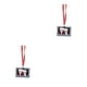 thumbnail image 4 of Advancent Colgante colgante Decoración de Navidad Suministros de vacaciones Accesorios para el hogar Adorno de Navidad Artesanía Colgador de 2 personas 2piezas, 4 of 6