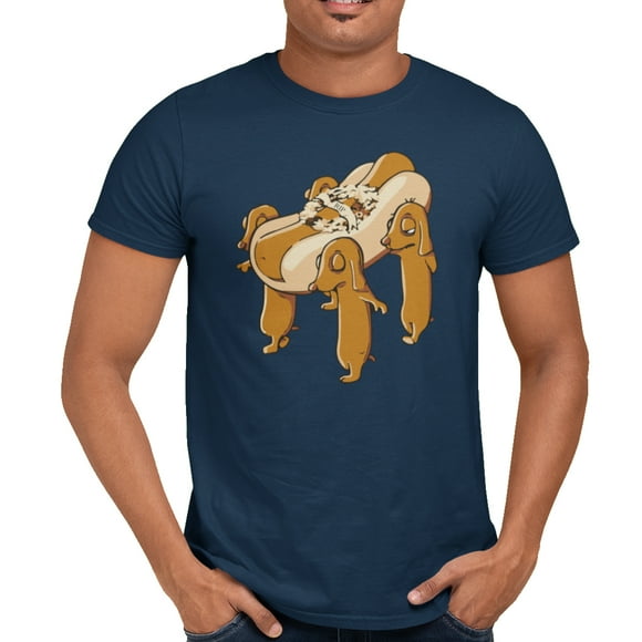 Playera Perrito Caliente Meme Mascotas Perros Caballero Once Playera manga corta