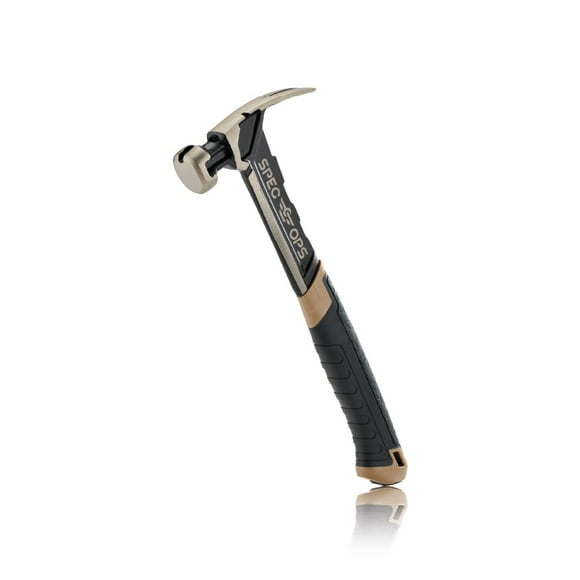 Spec Ops Outils Marteau en Acier, 16 oz, Griffe Déchirée, Surface Lisse, Prise Absorbant les Chocs, 3 % Donné aux Anciens Combattants