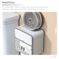 thumbnail image 4 of OFFIGAM White Wall Mounted Toilet Paper Holder with Storage Box Bathroom Organizer Rack, 4 of 7
