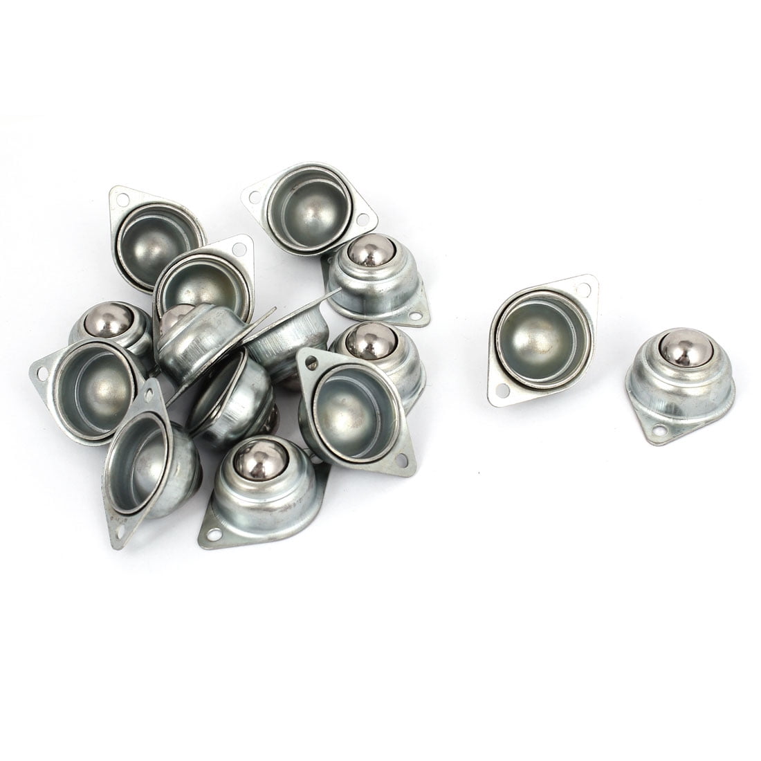 15pcs Flange Mount Ball Transfer Units Luggage Sliding Slides Conveyor