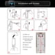 thumbnail image 4 of CHUANGDIAN Dispensadores de jabón manuales con cinta de espuma de doble cara Montado en la pared CHUANGDIAN Dispensador de jabón, 4 of 7