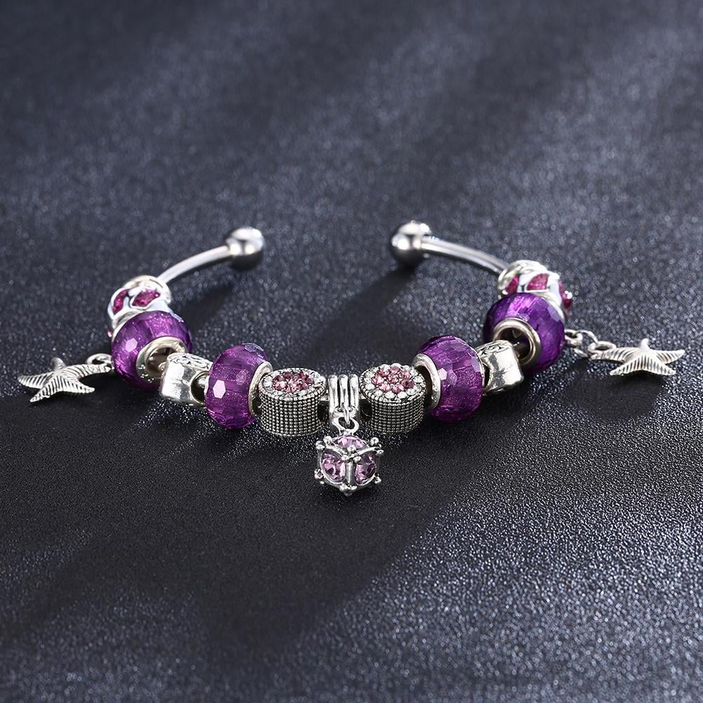 pandora bracelet ideas purple
