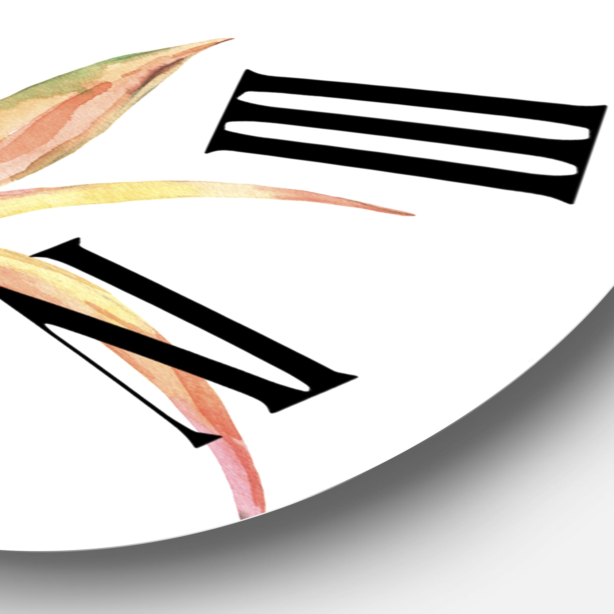 Designart 1 in Quartz Farmhouse Wall Clock