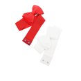 thumbnail image 2 of Cinturones elásticos de 2 piezas con lazo para mujer INSPIRE CHIC de 2.4" de ancho, elegante, lindo y ajustable para cintura de vestido de boda de 24 a 32" blanco + rojo, 2 of 7