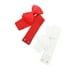 thumbnail image 2 of Cinturones elásticos de 2 piezas con lazo para mujer INSPIRE CHIC de 2.4" de ancho, elegante, lindo y ajustable para cintura de vestido de boda de 24 a 32" blanco + rojo, 2 of 7