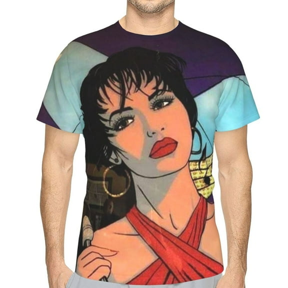 Selena Quintanilla Unisex 3d Pattern Printed Short Sleeve T-Shirts Casual Graphics Tees Small