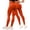 A3 Orange, variant on BODOAO High Waist Leggings for Women Capri Secure Fit Breathable Stretchy Yoga Practice Tummy Control Resistance Band Booty Tights Tummy Firm Fit 3D Compression Lounge Blackish Green L