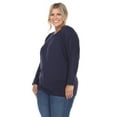 thumbnail image 2 of White Mark Women's Banded Dolman Top, 2 of 6
