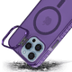 thumbnail image 2 of Funda Case Carcasa Tornasol Color Morado Con Soporte Premium Para iPhone 15 PRO Compatible Con Magsafe., 2 of 7