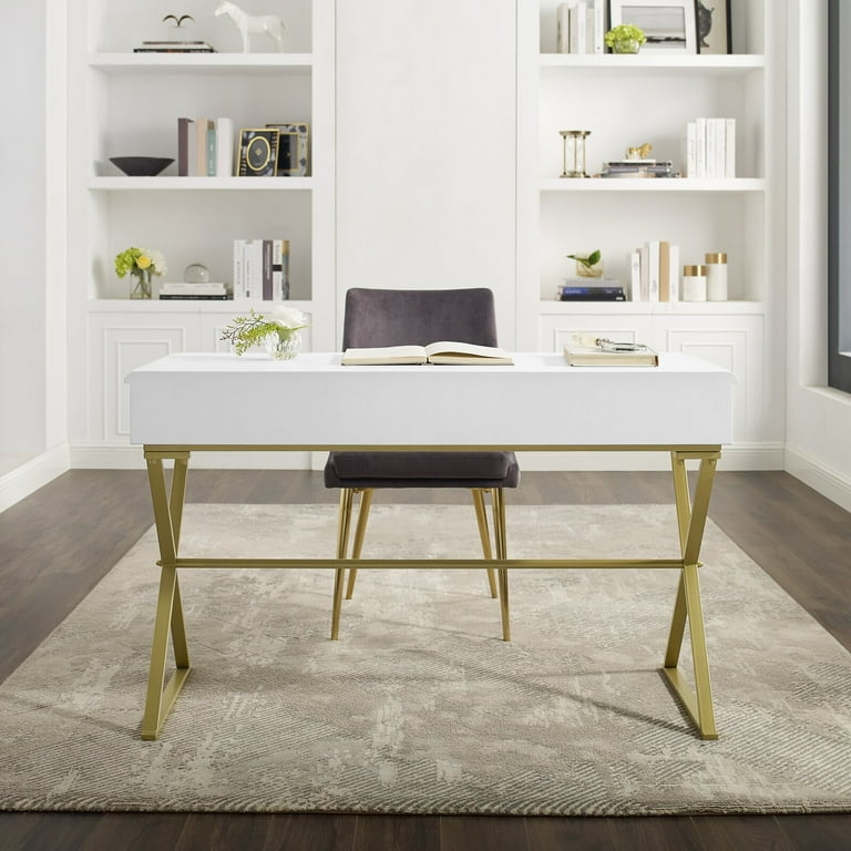Colston Writing Desk Overall Product Weight 45 lb. Features Soft Close Drawers