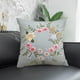 thumbnail image 3 of Kit de fundas de almohada bordadas DIY, decoración del hogar, patrón floral, punto de cruz hecho a mano azul claro, 3 of 8