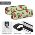 thumbnail image 4 of Fotbe Strawberry Floral Estuche para Lápices de Cuero con Estampado, Estuche con Cremallera Resistente, Organizador Compacto y Elegante para Papelería, 4 of 7