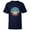 Navy, variant on Star Wars The Mandalorian the Child Snack Time Americana - Short Sleeve T-Shirt for Kids - Customized-White