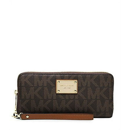 Michael Kors Jet Set Travel Continental Wristlet - Brown - 32T5GTTE9B-200