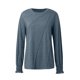 thumbnail image 4 of Blusa de manga larga con cuello redondo y pliegues para mujer - 82 % poliéster, top informal de negocios, 2025, de moda - Tallas S-XXL, 4 of 8