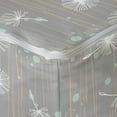 thumbnail image 4 of Botany Rectangle Pouf, Abstract Pattern with Dots Lines and Dandelions, Under Desk Foot Stool for Living Room Office Ottoman with Cover, 25", Dimgray Pale Seafoam, by Ambesonne, 4 of 4