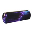 thumbnail image 1 of Easygdp Purple And Blue Nebula para Estuche de Lápices Cilíndrico de Cuero con Cremallera, Organizador de Lápices de Cuero para Escuela, Oficina y Viajes, 1 of 6