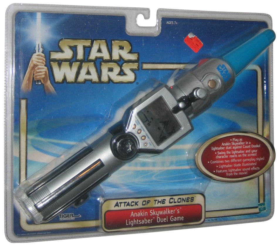 2tiger Star Wars Attack of The Clones Anakin's Lightsaber Duel Handheld Game for sale online 