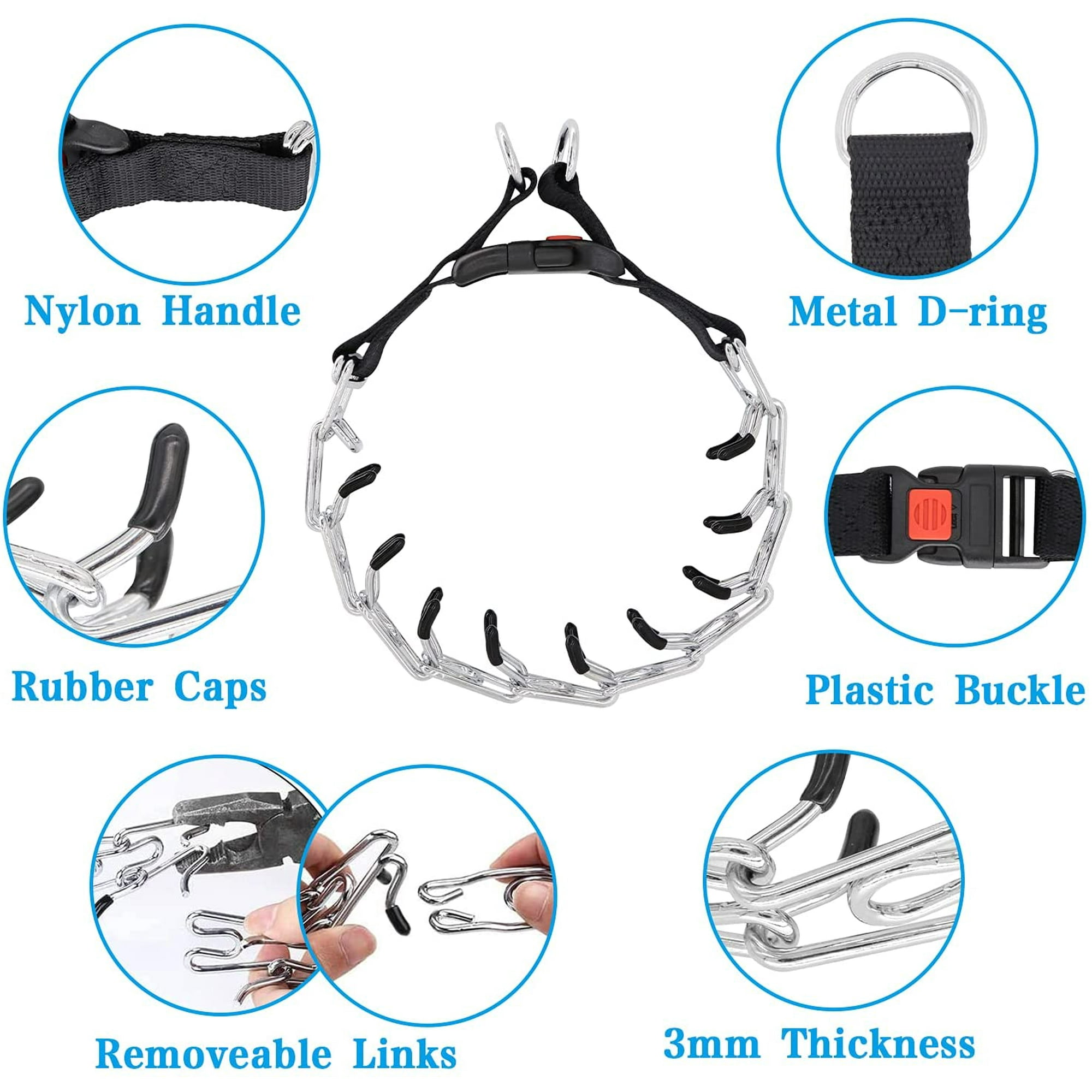 Dog pinch collar with quick release hot sale