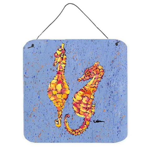 Seahorse Seahorse Aluminium Metal Wall or Door Hanging Prints