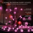 thumbnail image 6 of Decorative Flower String Lights Plug in for Bedroom, Connectable 33ft 100 LED Soft Cherry Blossom Fairy Light for Patio Room Dorm Wedding Party Christmas Tree Hanging Decorations, Pink, 6 of 7