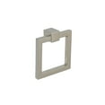 thumbnail image 1 of Ring Pull Square 2″ Cabinet Handle – Solid Sand Cast Brass Drop Pull, Satin Nickel, Brushed Brass, Polished Nickel, Black, Chrome,Modern Cabinet, Drawer, Furniture Hardware, 1 of 12
