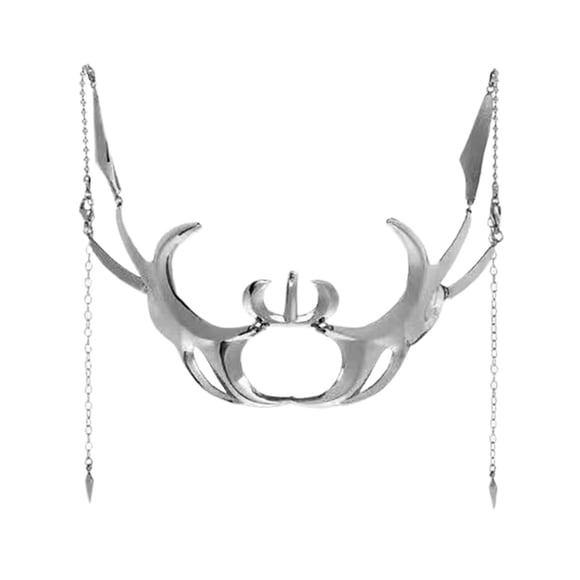 Hearth & Gear Halloween Party Prom Mechanical Alien Design Alien Lip Ring Face Jewelry Earrings Set Adjustable Men And Women Irregular Metal Face Decoration