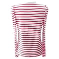 thumbnail image 6 of T Shirts for Womens Crew Neck Loose Tees with Puffy Sleeves Base Tops Striped Long Sleeve Shirt Women, 6 of 7