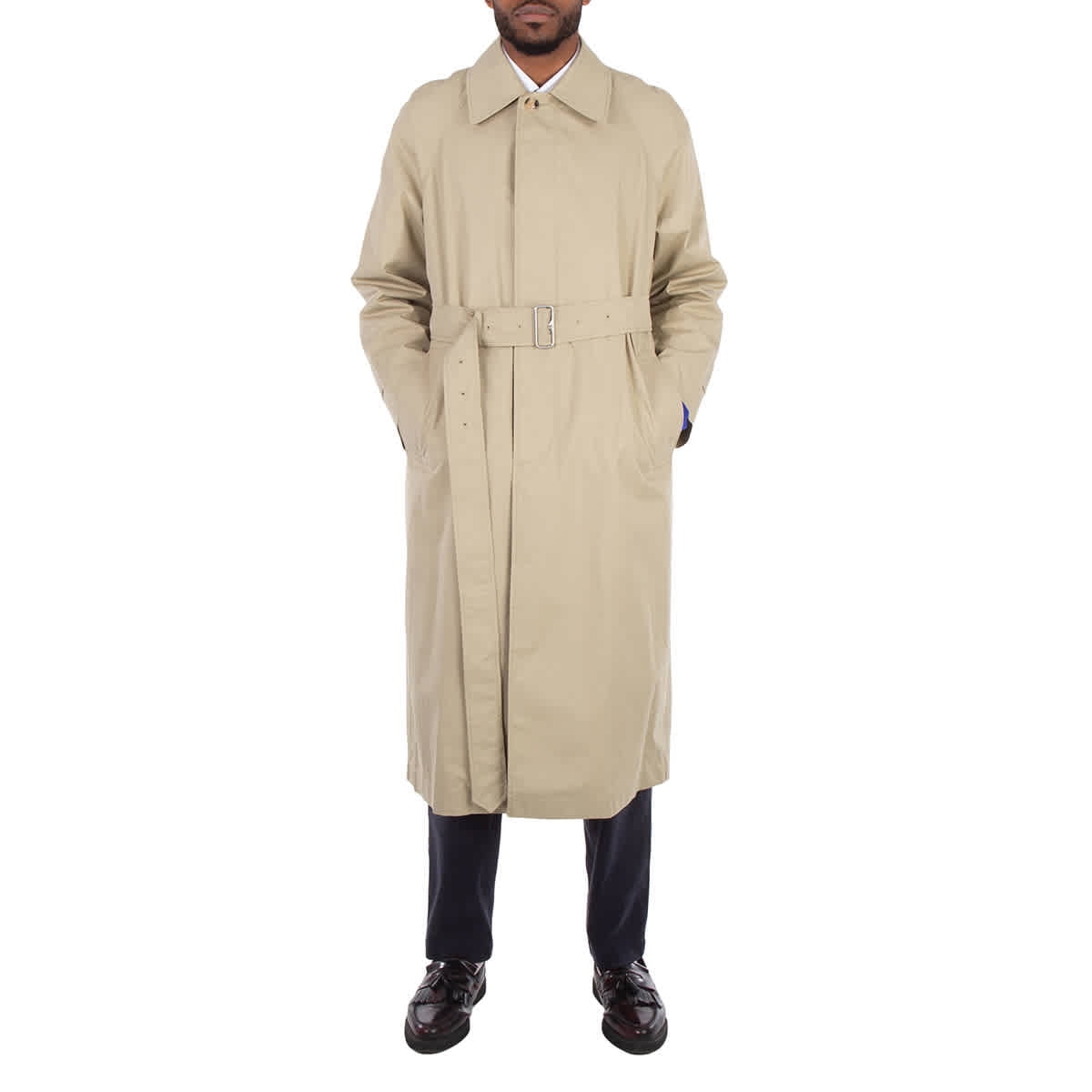 balenciaga FALL19 テーラード コート サイズ46 Balenciaga Men's Military Beige Belted Maxi Trench Coat, Size XX