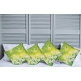 thumbnail image 6 of Ambesonne Floral Throw Pillow Cover 4 Pack, Daffodils Spring Petals, 18", Green Yellow, 6 of 6